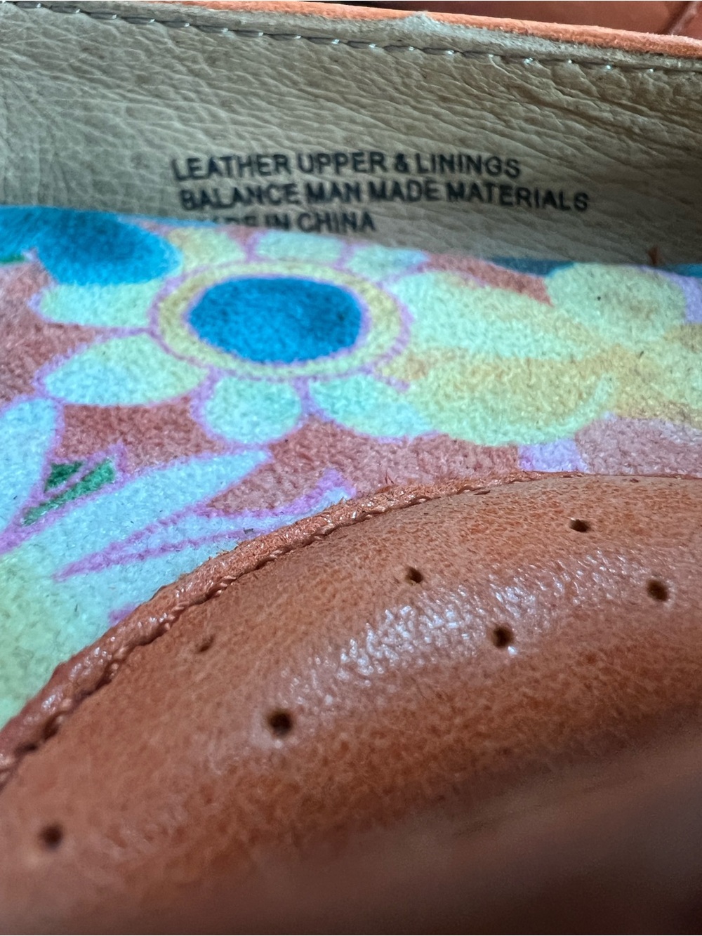Born Women’s Orange Floral Ballet Flats - Picture 8 of 8
